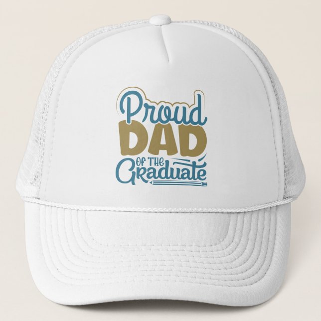 Gorra De Camionero Orgulloso papá del graduado (Anverso)