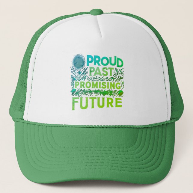 Gorra De Camionero Orgulloso pasado prometedor futuro (Anverso)