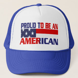 Gorra De Camionero Orgulloso Patriótico de Ser Americano