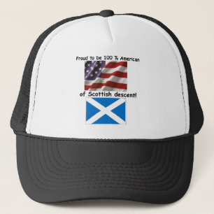 Gorra De Camionero Orgulloso ser americano del 100% de la pendiente