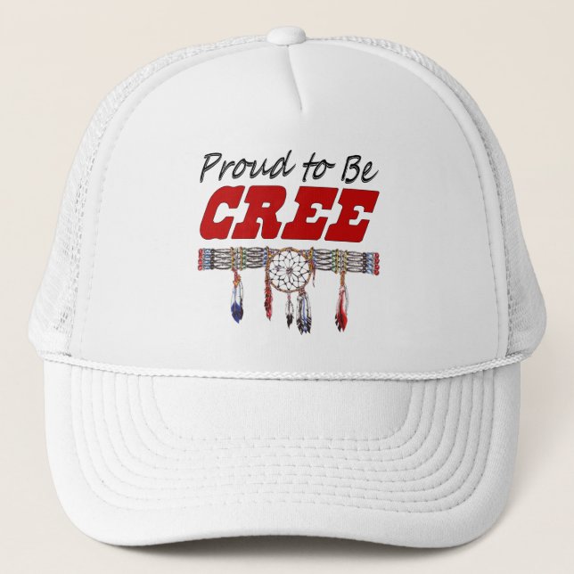 Gorra De Camionero Orgulloso ser casquillo del Cree (Anverso)