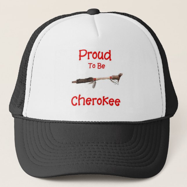 Gorra De Camionero Orgulloso ser cherokee (Anverso)