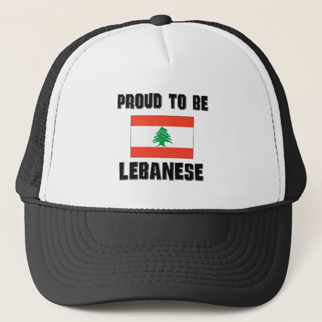 Gorra De Camionero Orgulloso ser LIBANÉS (Anverso)