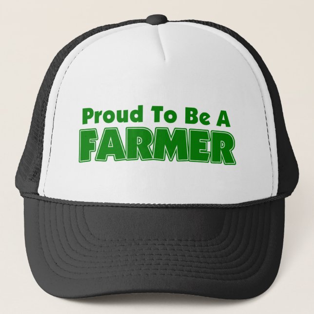 Gorra De Camionero Orgulloso ser un granjero (Anverso)