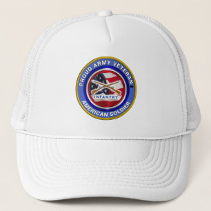 Gorra De Camionero Orgulloso Veterano de Infantería del Ejército Sold