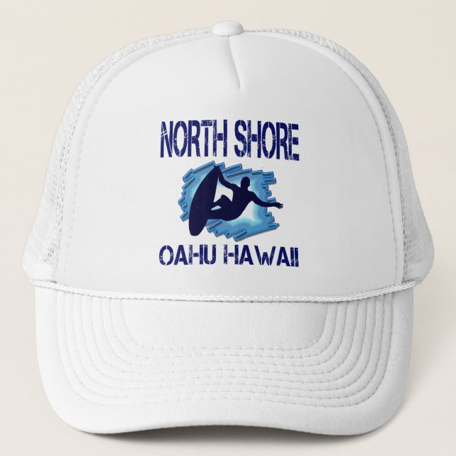 GORRA DE CAMIONERO ORILLA DEL NORTE, OAHU, HAWAII (Anverso)