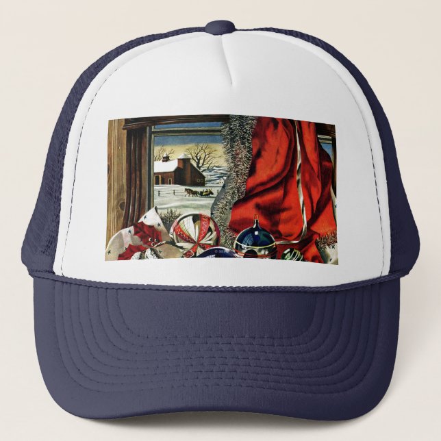 Gorra De Camionero Ornamentos del navidad (Anverso)