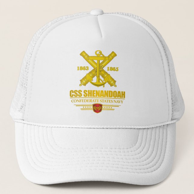 Gorra De Camionero oro CSS Shenandoah (Emblema de la Armada) (Anverso)