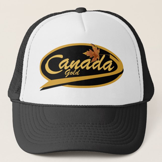 Gorra De Camionero Oro de Canadá (Anverso)