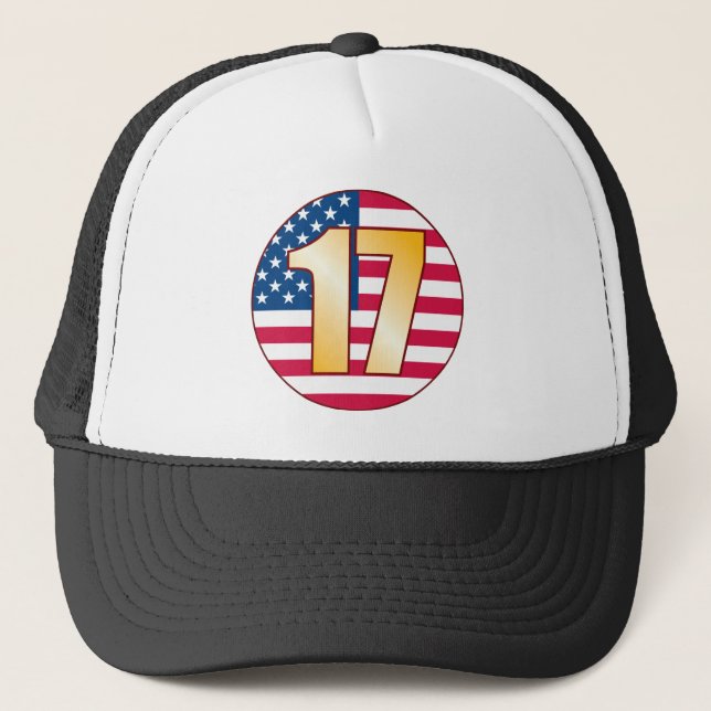 Gorra De Camionero Oro de los 17 E.E.U.U. (Anverso)