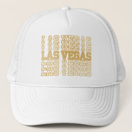 Gorra De Camionero Oro Glitter Las Vegas 