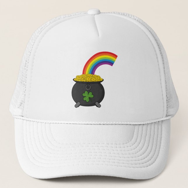 Gorra De Camionero Oro Personalizado arcoiris (Anverso)