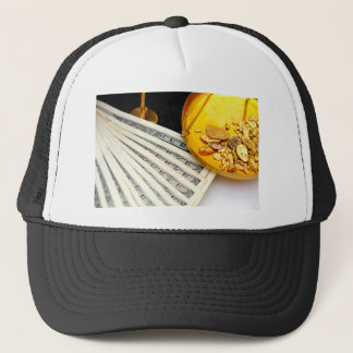 Gorra De Camionero Oro y efectivo