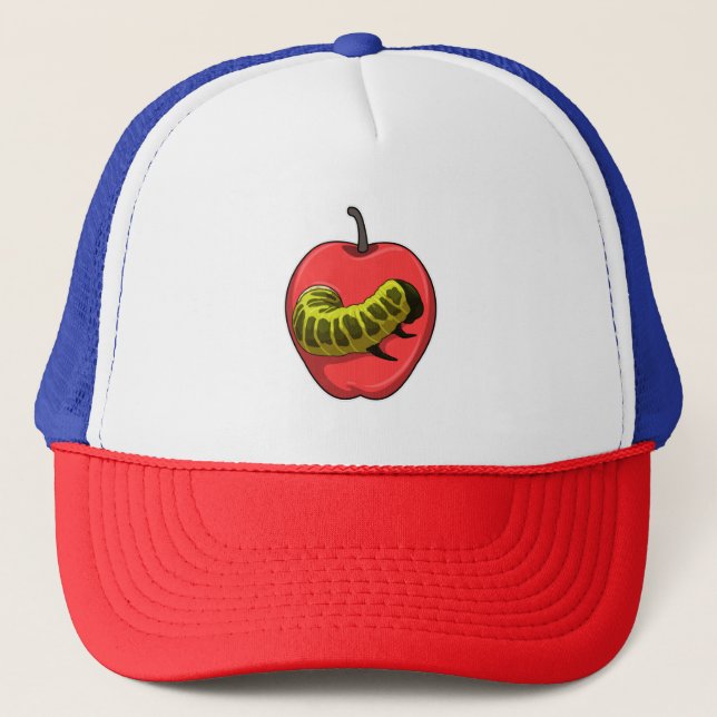 Gorra De Camionero Oruga con Manzana (Anverso)