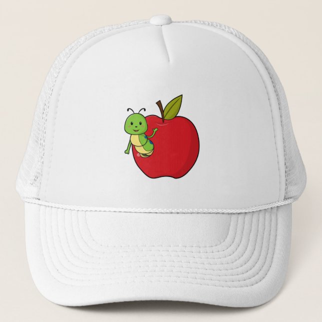 Gorra De Camionero oruga de manzana (Anverso)