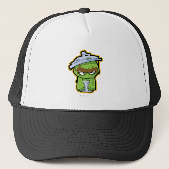 Gorra De Camionero Oscar el Grouch Zombie (Anverso)