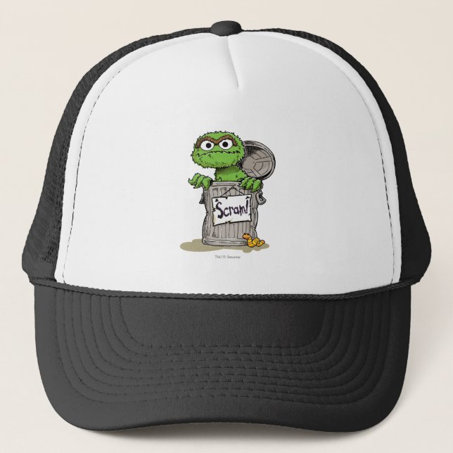 Gorra De Camionero Oscar el Gruñón Lárgate (Anverso)
