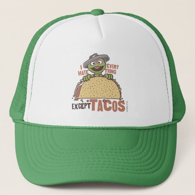 Gorra De Camionero Oscar I Odio Todo Excepto Los Tacos (Anverso)