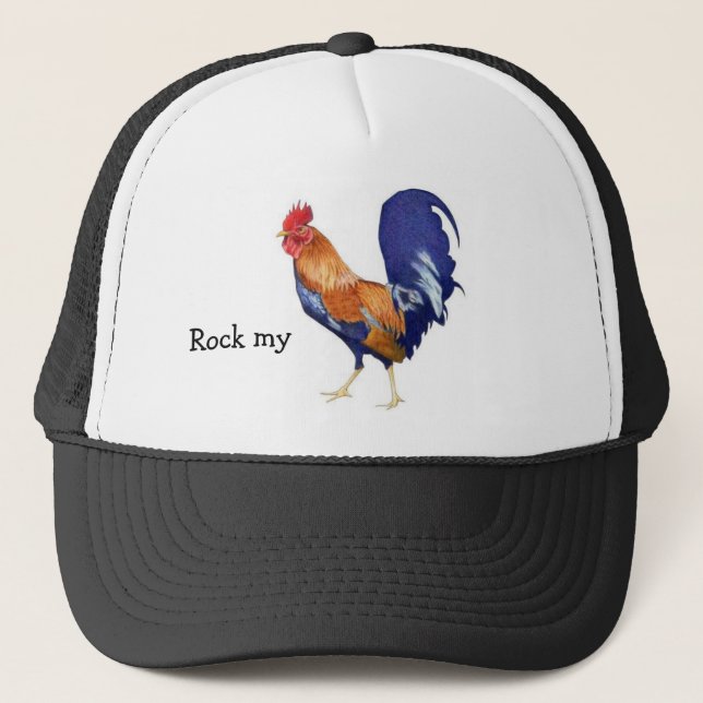 Gorra De Camionero Oscile mi gallo (Anverso)