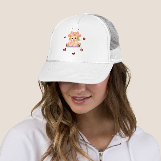Gorra De Camionero Osito con corazones (In situ)