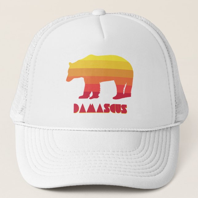 Gorra De Camionero Oso arcoiris de Damasco (Anverso)
