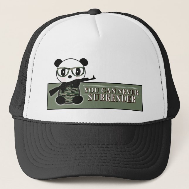Gorra De Camionero Oso Camo Panda disfrazado - Oso Panda Militar (Anverso)