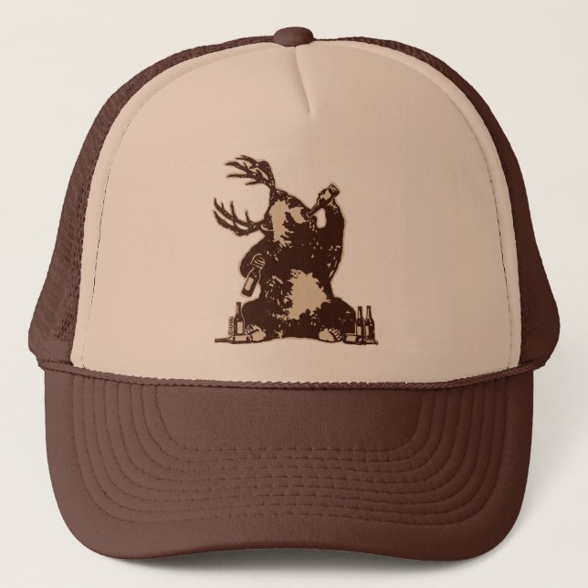Gorra De Camionero ¿Oso, ciervo, oso borracho? (Anverso)