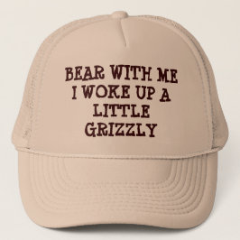 Gorra De Camionero Oso conmigo desperté el grisáceo