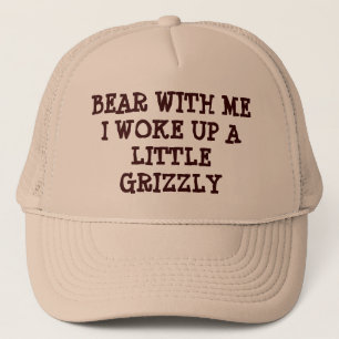 Gorra De Camionero Oso conmigo desperté el grisáceo
