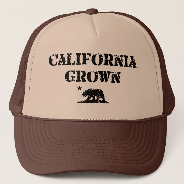 Gorra De Camionero Oso crecido California (Anverso)