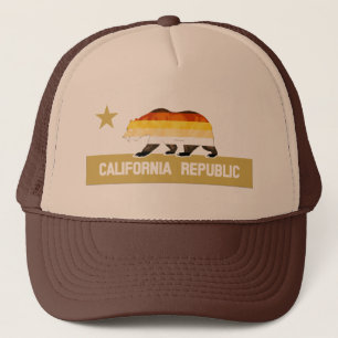 Gorra De Camionero Oso de bandera del orgullo gay en la república de 