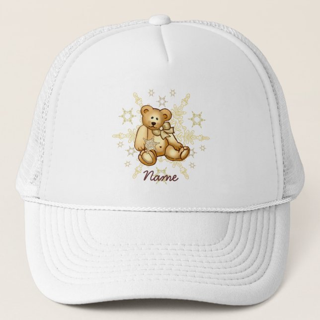 Gorra De Camionero Oso de bebé amarillo (Anverso)