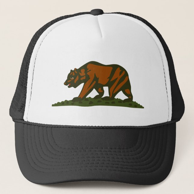 Gorra De Camionero Oso de California (Anverso)