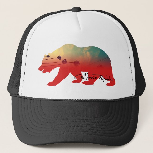 Gorra De Camionero Oso de California (Anverso)