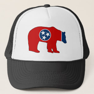 Gorra De Camionero Oso de la bandera de Tennessee