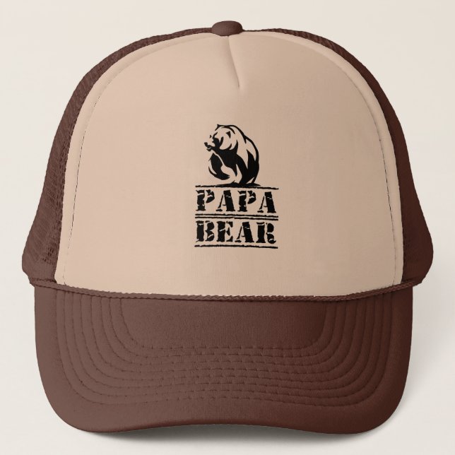 Gorra De Camionero oso de la papá (Anverso)