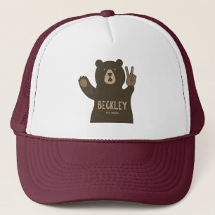 Gorra De Camionero Oso de la Paz de Beckley West Virginia