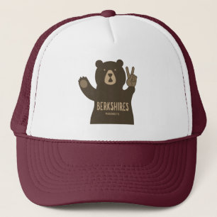 Gorra De Camionero Oso de la Paz de Berkshires Massachusetts