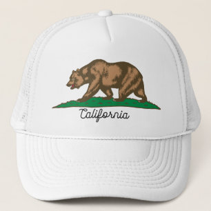 Gorra De Camionero Oso de la República de California