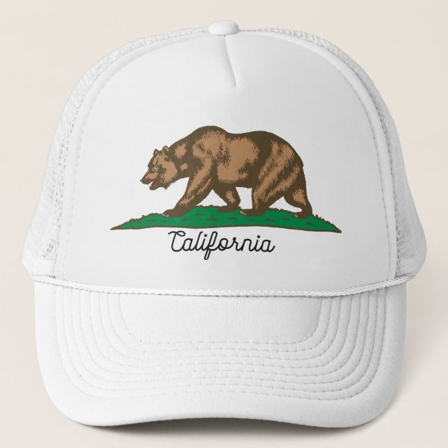 Gorra De Camionero Oso de la República de California (Anverso)