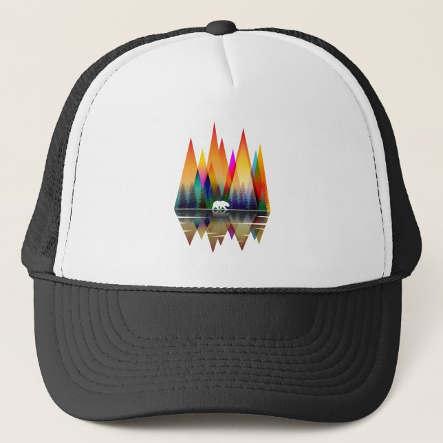 GORRA DE CAMIONERO OSO DE LLUVIA DE MONTAÑA (Anverso)
