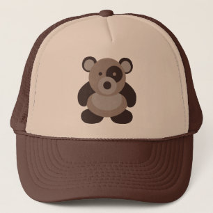 Gorra De Camionero Oso de panda de Brown