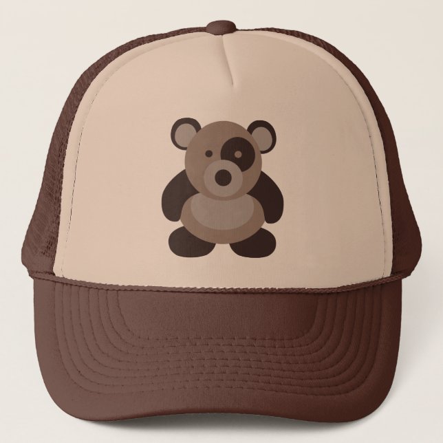 Gorra De Camionero Oso de panda de Brown (Anverso)