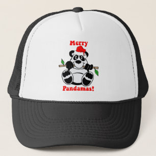 Gorra De Camionero Oso de panda divertido del navidad