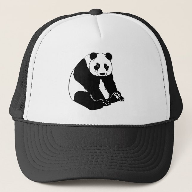 Gorra De Camionero Oso de panda mimoso (Anverso)