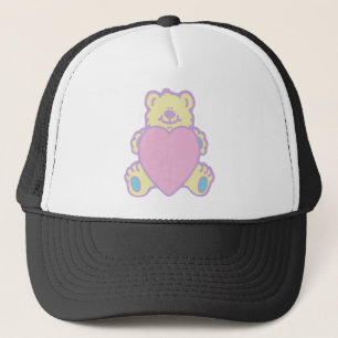 Gorra De Camionero Oso de peluche adorable corazón de amor