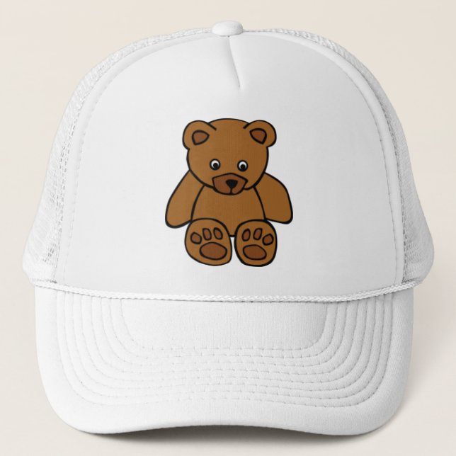 Gorra De Camionero Oso de peluche de Brown (Anverso)