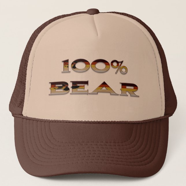 Gorra De Camionero Oso del 100% (Anverso)