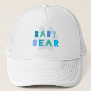 Gorra De Camionero Oso del bebé - azul