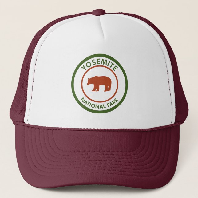 Gorra De Camionero Oso del Parque Nacional Yosemite (Anverso)